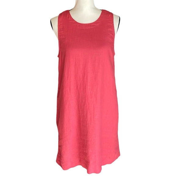 NWT J. Crew Linen Pullovr Rust Orange Red Dress S - Picture 1 of 11